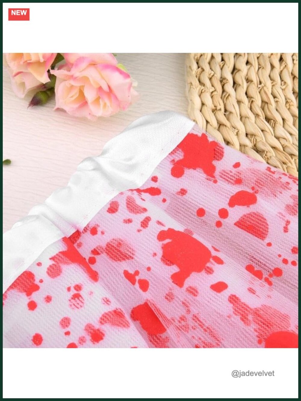 Blood Splatter Halloween Skirt Cosplay Costume Accessory - Picture 6 of 6